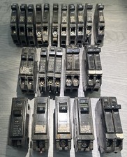 Lot of circuit breakers - 30a, 20a, etc. GE, T  B, etc. possibly NOS 