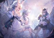 Anime Girls Eriri Echocalypse Snezhana Echocalypse  Gaming Mat Desk 3128