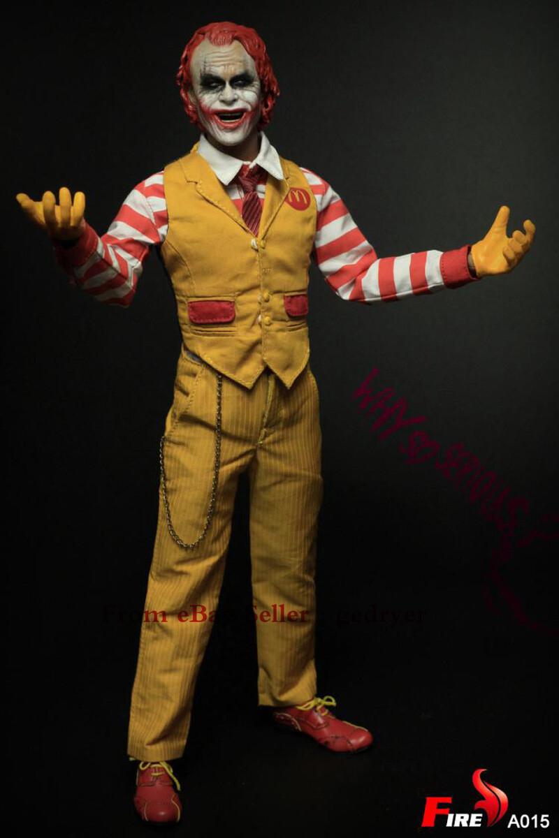 Perfect Fire A015 Mcdonald Joker 1/6 Action Figure New Toy Perfect Fire A015 Mcdonald Joker 1/6 Action Figure New Toy