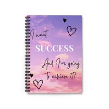Spiral Notebook - Ruled Line - With Success Affirmation