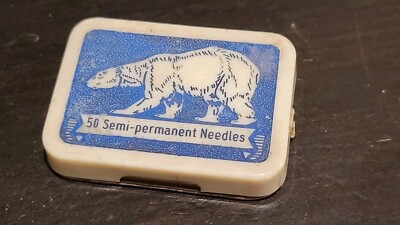 Eisbar Polar Bear Semi Permanent Needles Gramophone phonograph needle Box -Empty