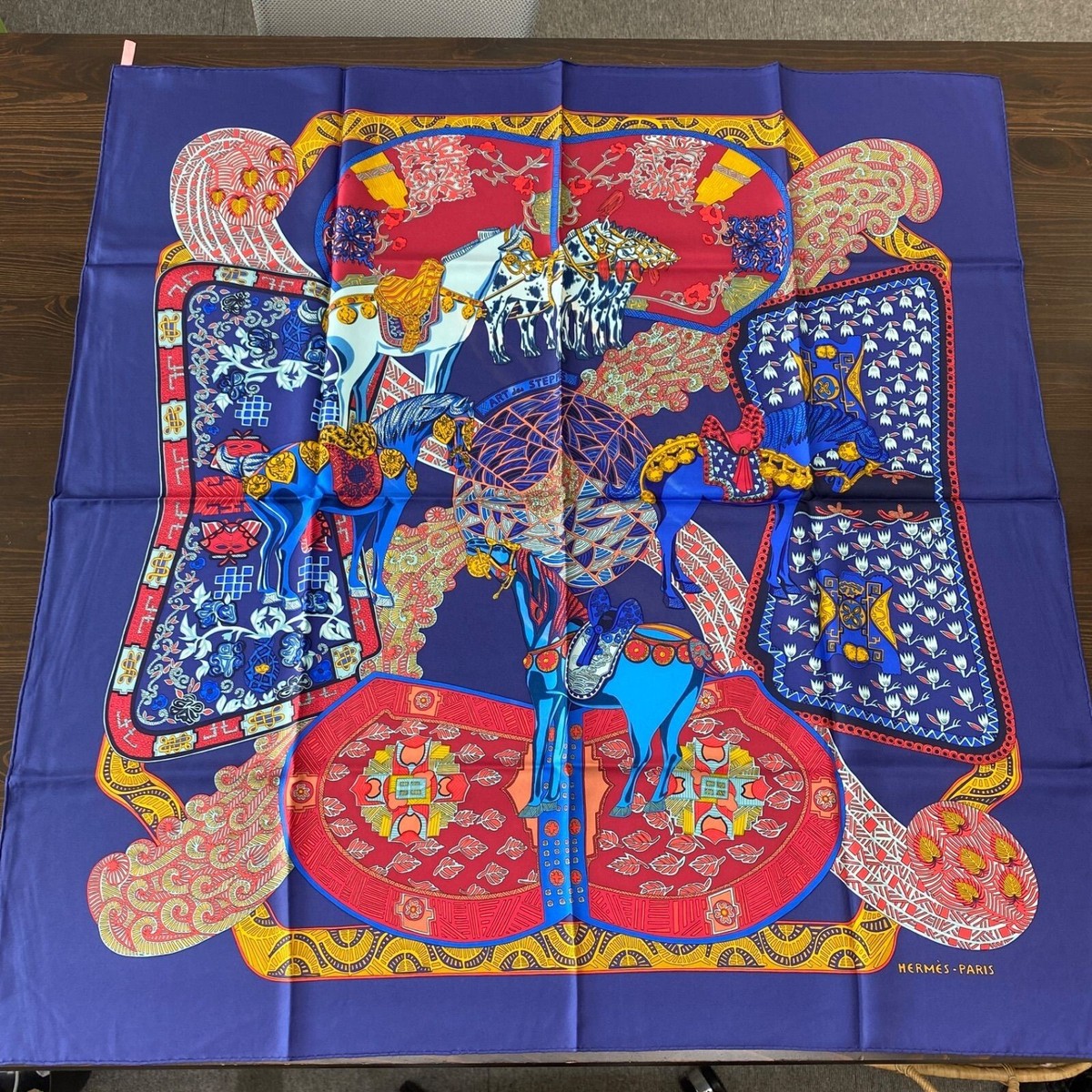 HERMES Silk Scarf 