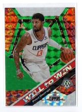 19-20 Mosaic Green #18 Paul George Insert - Will to Win Clippers