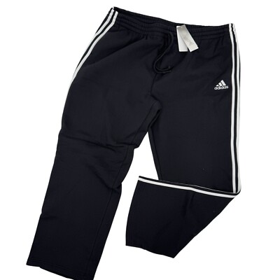 Adidas Mens Size 3XLT Fleece Stripe Fleece Sweat Gym Pants