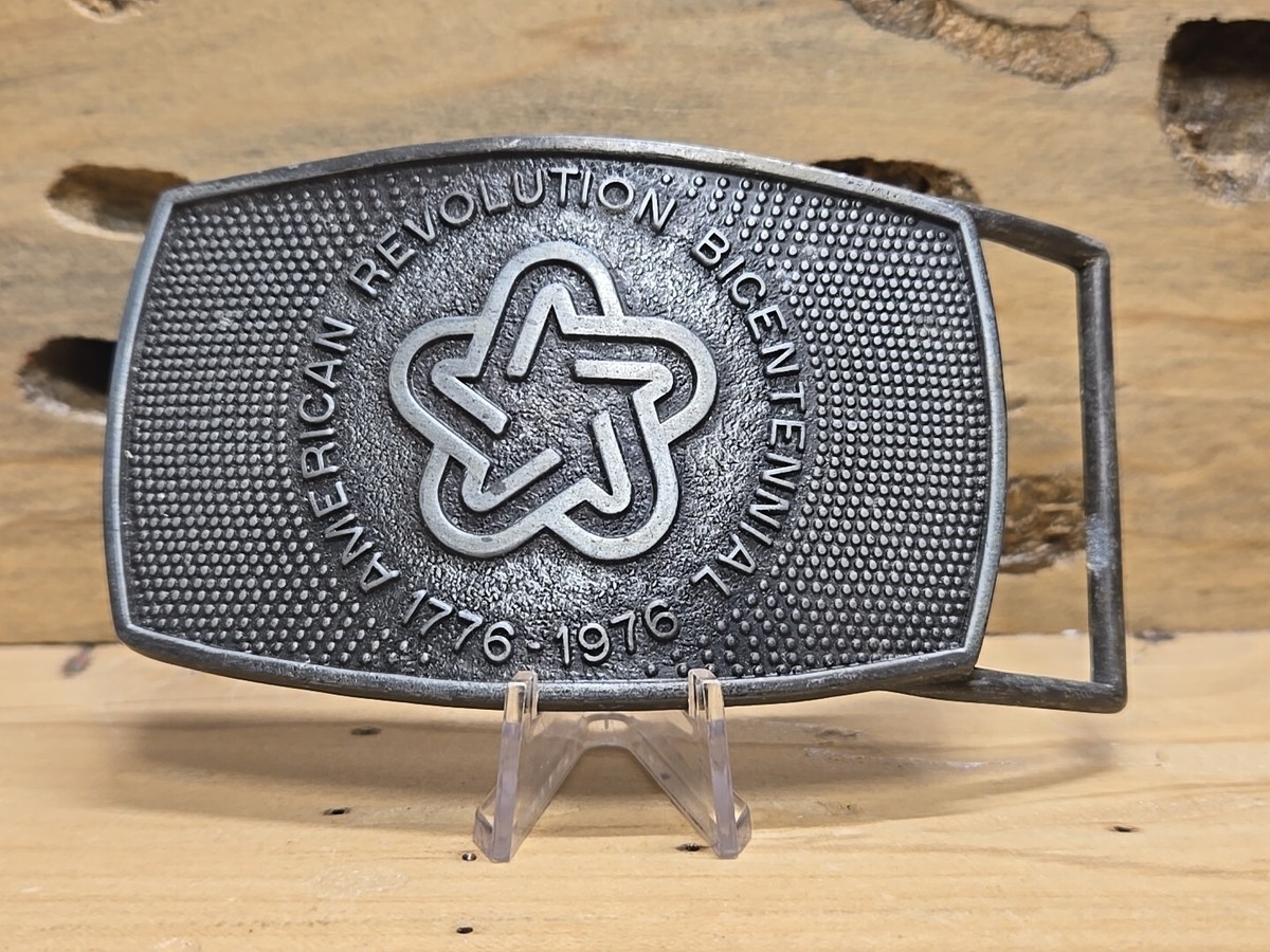 Wrangler 1776-1976 Bicentennial ベルトバックル Vtg American Revolution Bicentennial 1776-1976 Commemorative Belt