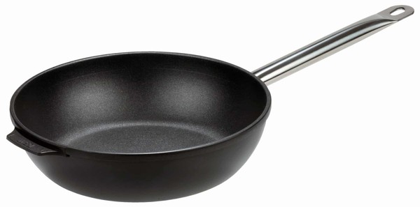 Gsw Induktion Bratpfanne Schmorpfanne Ø 24 X 7,7 Cm Titanium Ferrotherm Gastro-image