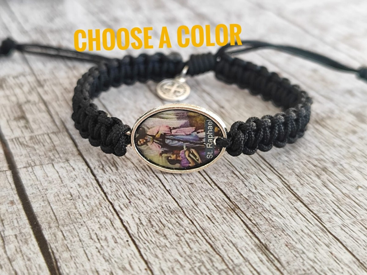 St Raphael medals Bracelet St Benedict Pendant Men Women