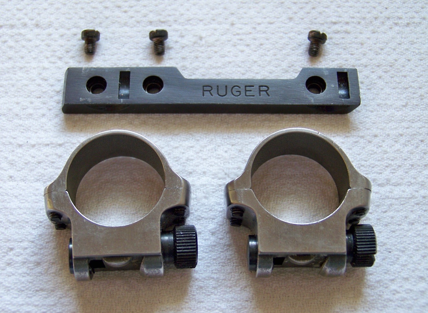 Factory RUGER MKII Pistol Scope Rail Mount Stainless Steel Scope Rings