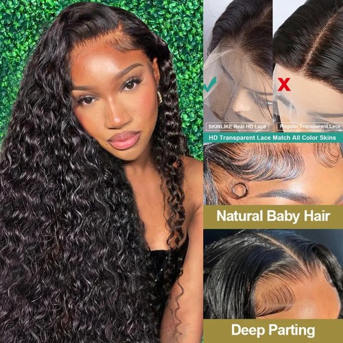 Parrucca frontale in pizzo Deep Wave 13X6 Hd capelli umani onda sciolta 13x4 parrucca frontale in pizzo