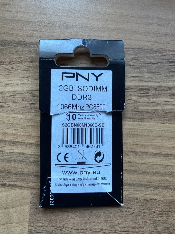 PNY 2 x 2GB SODIMM DDR3 1066mhz PC8500 4GB Total - Image 2 of 4