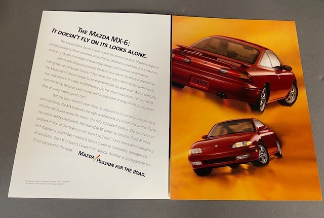 1997 Mazda Mx-6 Mx6 Sport Original Car Sales Brochure Catalog | eBay
