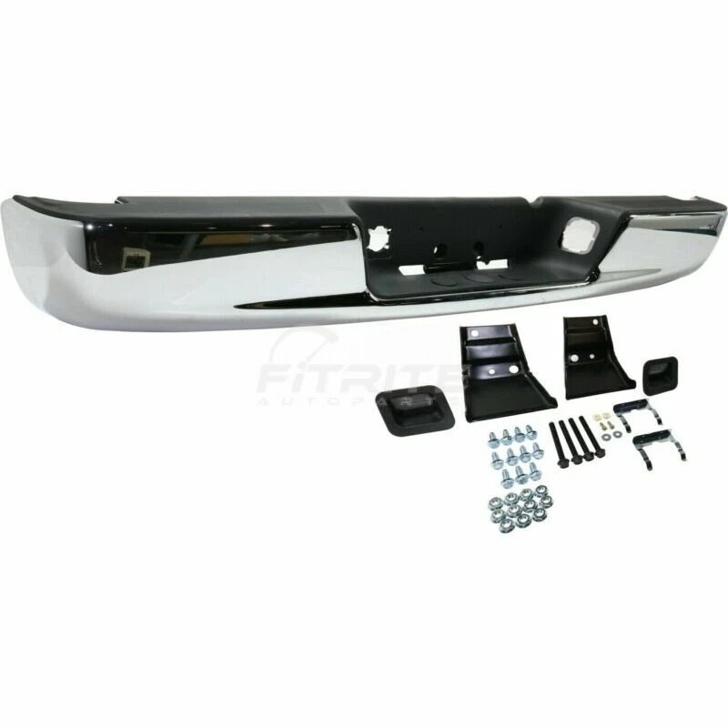 New Step Bumper Assembly Chrome Steel With Bracket For 2002-2009 Dodge Ram 2500 - Image 2 of 4