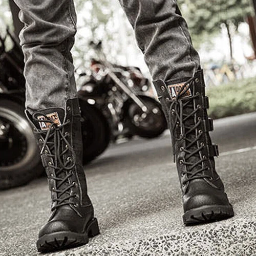 Neu Herren Armeestiefel Kampfstiefel Einsatzstiefel Militärstiefel Ritterstiefel - Bild 4 von 12