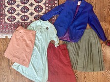 vtg Lot 40s/50s skirts dress blazer damaged as is Patterns Theatre Findings Xs