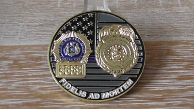 NYPD USAF Investigations EOW Superman Det Joseph Lemm Challenge Coin #B121