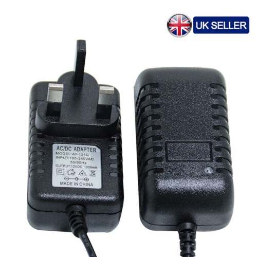 AC DC 12V 1A 1 Amp Power Supply Adapter Charger Transformer for LED Stripe CCTV - Photo 1/3