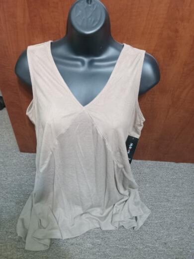 Style & Co Blouse NEW W/ TAGS Size Small Tank Top Sleeveless Tan Top Shirt Beige