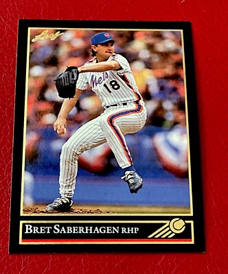 1992 (METS) Leaf Black Gold #376 Bret Saberhagen Royals HOF