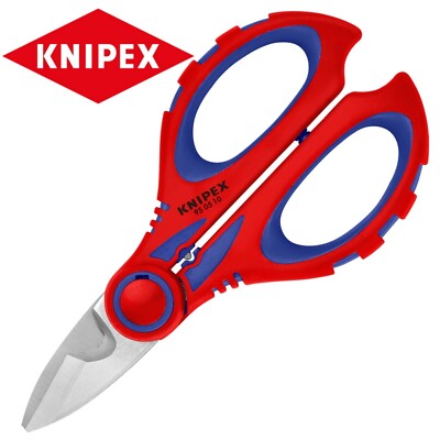 Knipex Elektrikerschere Kompakt Draht Kabelschere Snips + Gürtelclip 950510