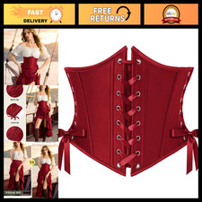 Renaissance Underbust Corset Belt for Women - Pirate Style Waist Cincher