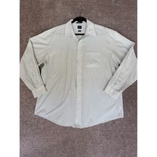 Arrow USA 1851 Mens XL 17-17.5 Striped Long Sleeve Dress Shirt Wrinkle Free