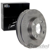 2X Eurobrake Bremsscheiben 256Mm Voll Vorne Passend FÜR Audi 80 90 | 5815204718