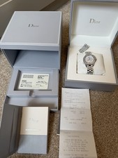 Dior 8 Women’s Quartz 33mm Diamond Bezel Swiss Made Watch CD11311C Box
