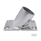 Boat Hand Rail Fitting 60 90 Degree 32mm Rectangular Base Marine 316 Steel