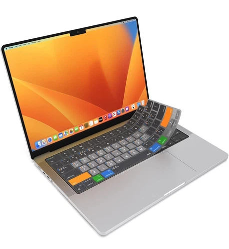 JCPAL Macos Raccourci Guide Couvercle de Clavier pour Macbook Pro 14 & 40.6cm B1