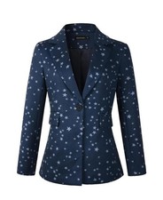 Beninos 1907 Sz Small Women's Blazers Casual One Button Blazer Jacket MSRP 299