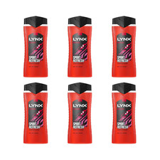 Lynx Sport Fresh Recharge Shower Gel 500 ML - Pack of 6 5.61 per litre