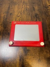 Vintage Etch A Sketch No. 505 Ohio Art Company Magic Screen Red Frame Working