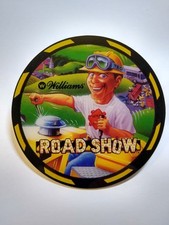 Ted Williams Road Show Pinball Okrągła podstawka lata 90. Vintage Pinball Pamiątki