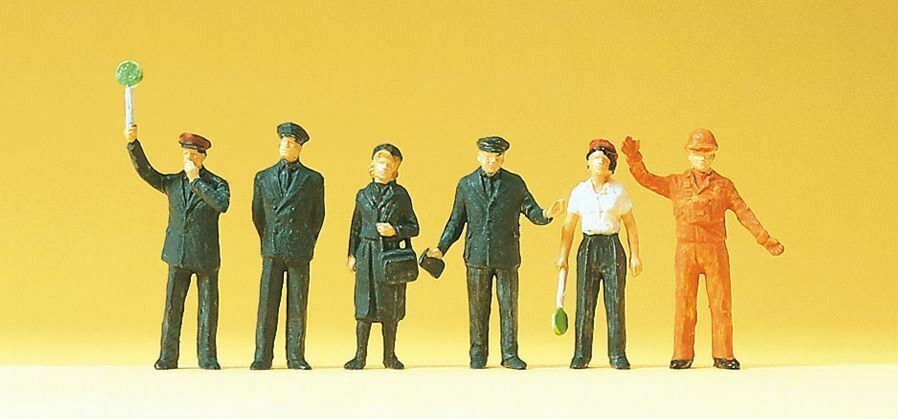 DB Train Personnel (6) Standard HO/OO Figure Set Preiser 14140