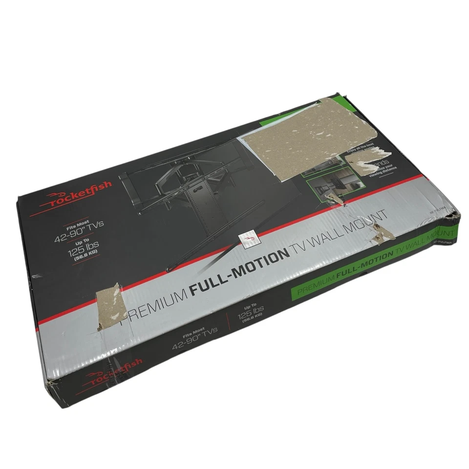 Rocketfish Full-Motion TV Wall Mount for 42" 50" 55"65"75"80"90" TV up to 125lbs - Image 3 of 4