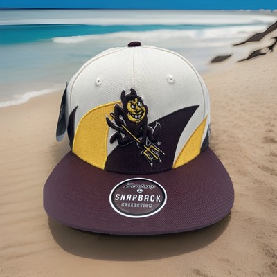 ASU Sun Devils Hat Zephyr  Z Hat Retro Sharktooth Performance Snapback Cap H88