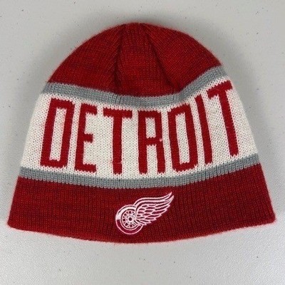 Detroit Red Wings NHL Knit Beanie Hat OSFA Officially Licensed Fan Favorite