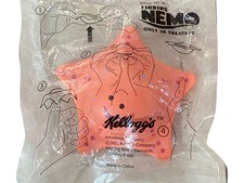 Kellogg's Cereal Disney Pixar Finding Nemo Peach Starfish Toy 2003 - New Sealed