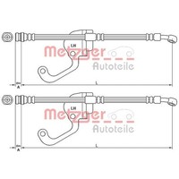 2X Metzger BremsschlÄUche Vorne Rechts Links Passend FÜR Hyundai Terracan