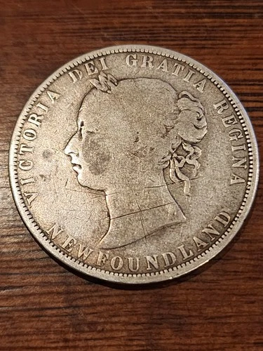 1870 Newfoundland 50 Cents — photo from the most recent tracked eBay sale