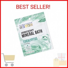 Aura Cacia Aromatherapy Mineral Bath, Clearing Eucalyptus, 2.5 Ounce Packet (Pac