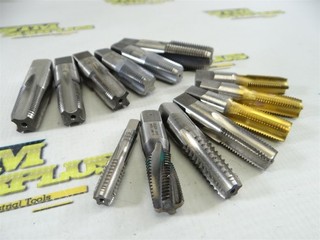 LOT OF 13 ASSORTED HSS PIPE TAPS 1/8" 27NPT TO 1/2" 14NPT MORSE JARVIS HWCO R&N