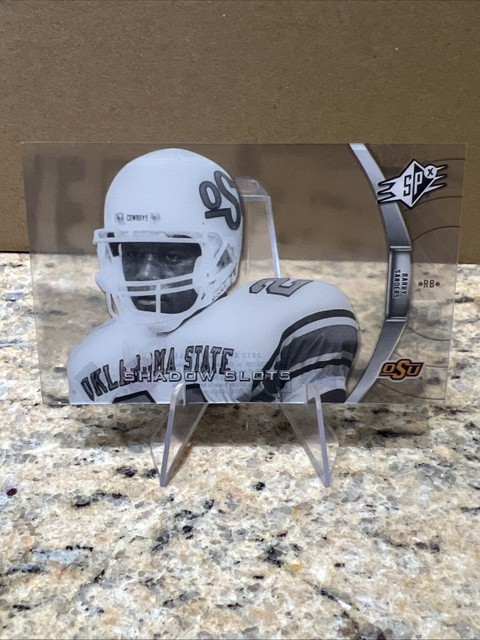 2012 SPx Shadow Slots Barry Sanders Oklahoma State Cowboys Football LEGEND!