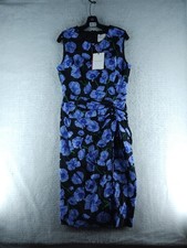 Carolina Herrera Floral Print Midi Dress - Black New $3,871 Size 10