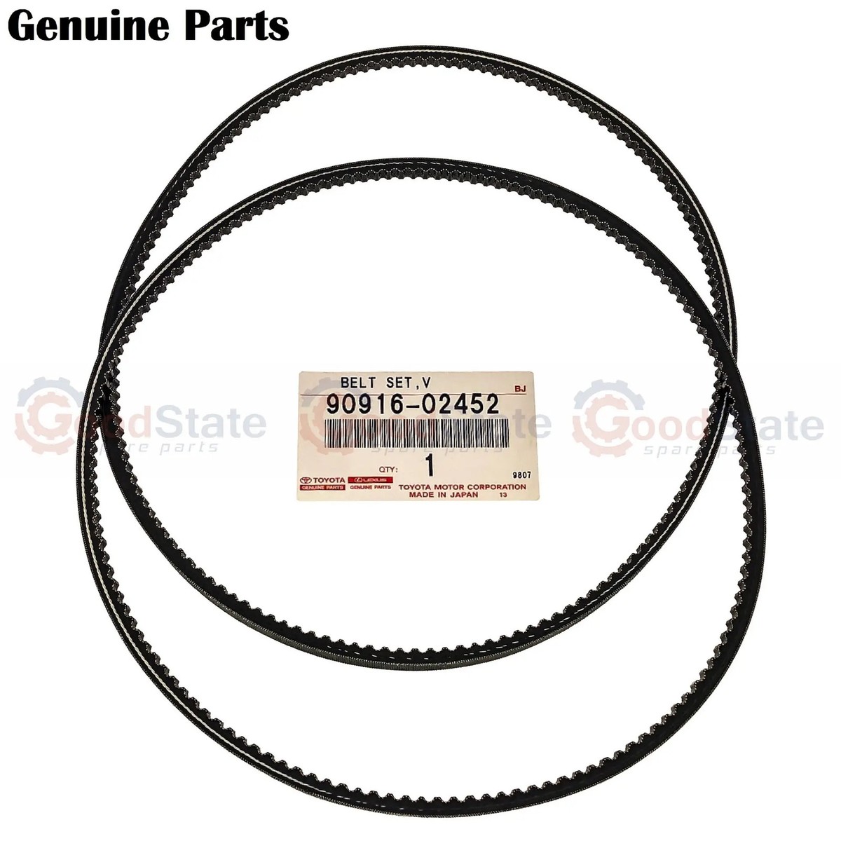 Genuine Coaster HZB70 HZB56 HZB50 HZB46 HZB41 1HZ Drive Belt Fan