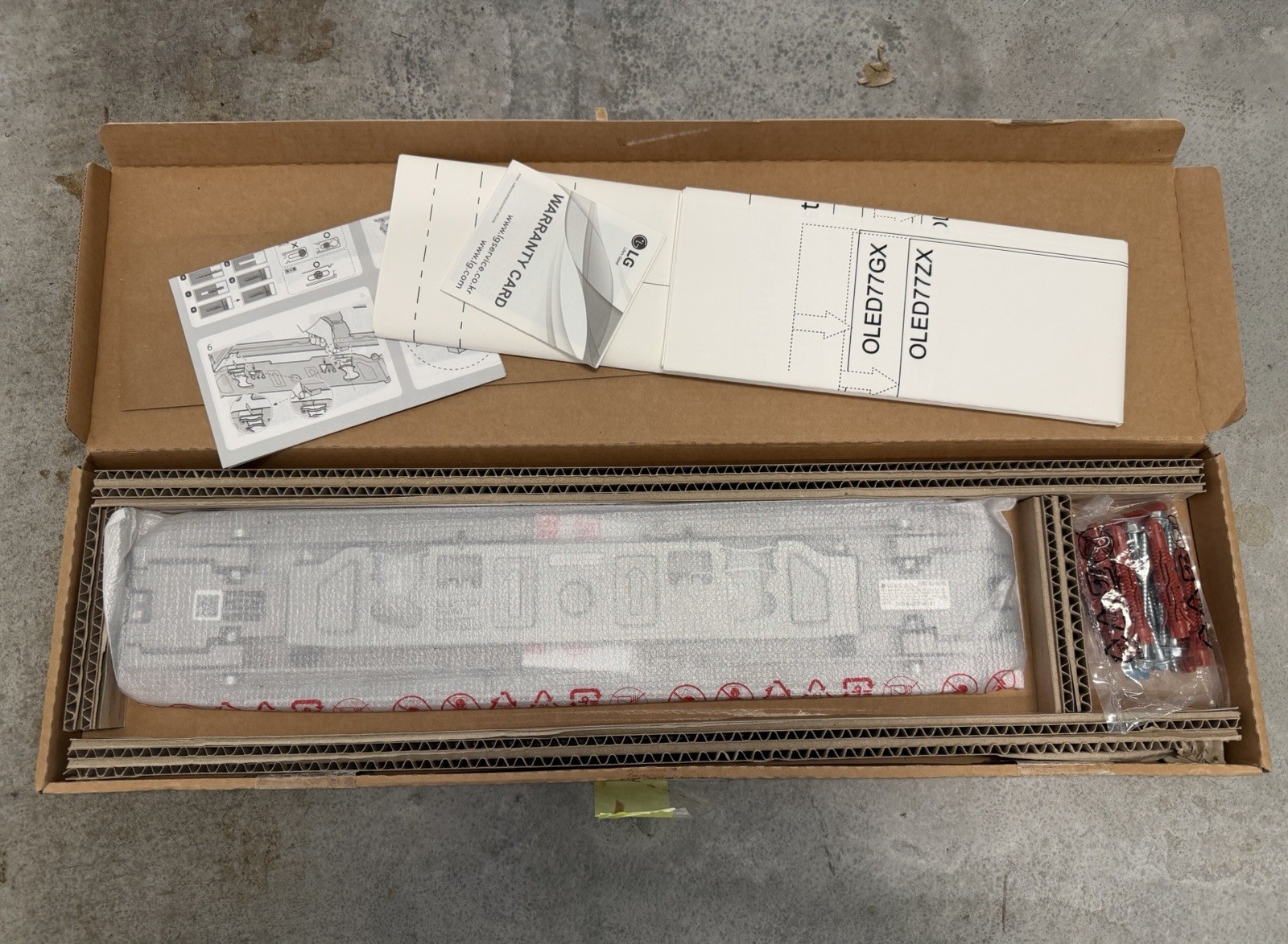 New - LG OLED Gallery TV Flush Wall Mount Bracket 55&rdquo; 65&rdquo; 77&rdquo;