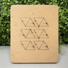 8 small Triangles 1" AccuCut Ellison Die cut stencil Cutting Dies Wood Dies