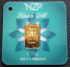 NZP 999,9 Feingoldbarren 0,05g, versiegelt