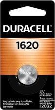 Duracell 1620 3V Lithium Battery, 1 Count Pack, Lithium Coin Battery for...