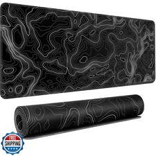 KMLVILE Giant Black Gaming Mouse Pad Desk Mat,Office Desk Pad,XXL Large Mouse